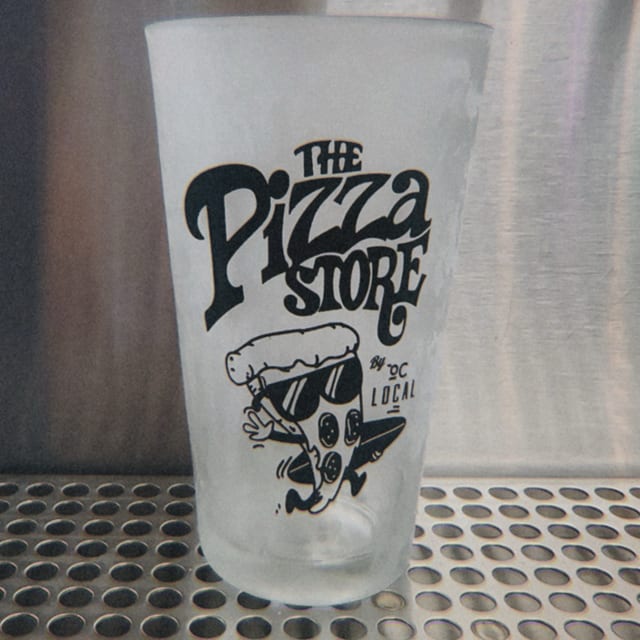 Pizza Store Glass.